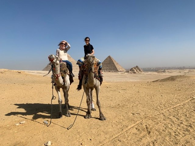 Took some time off and visited Egypt during the transition